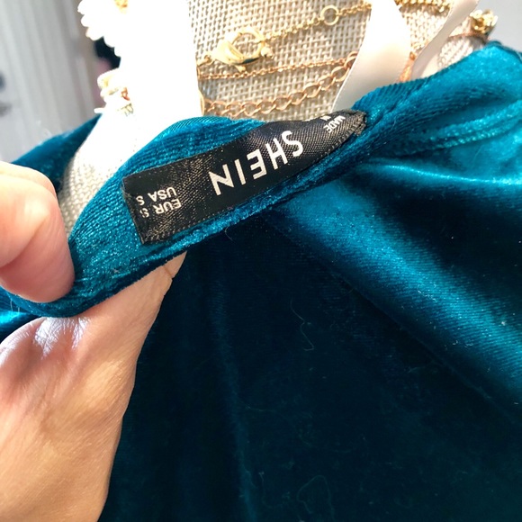 Aqua Velvet floral Embroidered Dress/Top - Picture 4 of 4